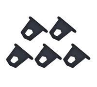 Operitacx 5pcs Black Rubber Awning Hooks for Rv Awning Strip Channels with Good Load-Bearing Capacity and Easy to Use, Lightweight Small Hooks for Camping and Traveling