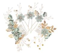 Operitacx 5pcs Bridal Hair Styling Tools Bride Hair Pin Wedding Accessories Portable Rhinestone Decoration Light Weight Classic Simple Design for Women Brides Engagement Prom