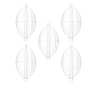 Operitacx 5pcs Clear Bubble Float - Plastic Fishing Slip Bobbers - Transparent Spinning Float for Casting, Saltwater and Freshwater Fishing Tackle Accessories