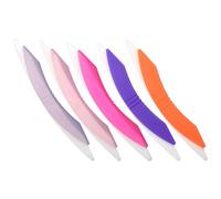 Operitacx 5pcs Colored Frosted Nail Files and Buffers Nail Care Tools for Natural and Acrylic Manicure Pedicure Set with Arch Shape for Professional Home Use