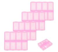 Operitacx 5pcs Compact Medicine Organizer Pill Boxes for Travel and Household Use, Airtight Pp Material, Easy to Clean Portable Tablet Cases Suitable for Office Workers and Travelers