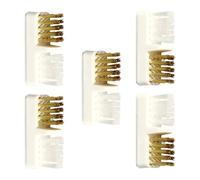 Operitacx 5pcs Copper Wire Brush Nail Bit Grinding Head Dust Cleaner Deep Cleaning Extend The Life Nail Drills Can Be Placed on The Table