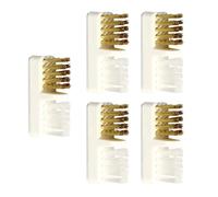 Operitacx 5pcs Copper Wire Brush Nail Polishing Bits Cleaner Multi-functional Deep Cleaning Salon Nail Bit Cleaners Art Lovers Can Be Placed on The Table