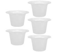 Operitacx 5pcs Disposable Plastic Spittoon Urinal for Home and Hospital Use