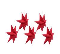 Operitacx 5pcs Eco Friendly Paper Star Lampshades Decorative Pendant Lamp Covers for Home Party Wedding Spring Festival Hanging Decorations
