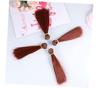 Operitacx 5pcs Fantasy Straight Hair Wig for Dolls Diy Doll Wigs Heat Resistant Hair Extensions