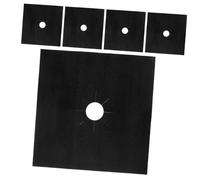 Operitacx 5pcs Gas Hob Covers for Gas Cookers Stove Burner Protectors Reusable Oven Liner Mats Stove Top Liners