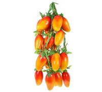 Operitacx 5pcs Lifelike Artificial Mango Strings Hanging Ornament Made of Lightweight Foam and Hemp Rope for House and Wall Decoration