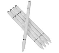 Operitacx 5pcs Magnetic Stylus Pen for Touch Screen Tablets and Phones, High Precision Plastic Touchscreen Stylus, Compatible and, White Color for Business and Creative Use