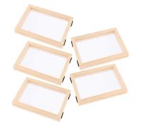 Operitacx 5pcs Papermaking Kit Wooden Mesh Frame for Craft Projects
