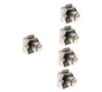 Operitacx 5pcs Push Button Latch Lock for Cabinets and Durable Rv Door Catch Lock Keyless Cupboard Latch Suitable for Yachts Motorhomes Furniture Wear Resistant and Smooth Finish