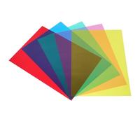 Operitacx 5pcs PVC Translucent Sheets for Reading Aid Light Filtering Colored Overlays for Photography Theater and Party Lighting Matte Film for Versatile Use