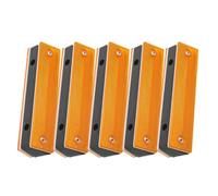 Operitacx 5pcs Reflective Delineators for Driveway and Road, Abs Material Quick Installation and Accurate Guidance, for Garage and Road Directional Sign Use