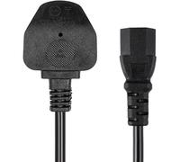 Operitacx 5pcs Replacement Power Cable with Prong Uk Plug Long Wire for Computer Laptop Tv Pure Copper Insides Overload Protection Compatible with Household Appliances