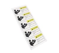 Operitacx 5pcs Safety Warning Sign Decals for Equipment, Black Pet Material, Easy to Stick and Sturdy, for Gym and Community Center Use, Self-Adhesive Warning Reading Instruction Stickers