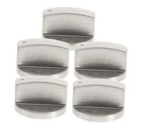Operitacx 5pcs Stainless Steel Gas Range Knobs Replacement Set High Temperature and Tear Resistance for Stove Control, Cooker Hob, and Oven Use