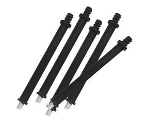 Operitacx 5pcs Toilet Brush Pole Replacement with Plastic and Iron Material Secure Connection Adapter Rods for Bathroom Cleaning Supplies Compatible Brush Handle Adapter