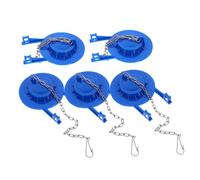 Operitacx 5pcs Toilet Tank Flappers Replacement Kit with Leak Drain Valve Cover and Stainless Steel Chain Water Saving Flush Valves for Old Style Toilets Easy Installation and Quiet