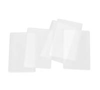 Operitacx 5pcs Transparent Plastic Card Sleeves PVC Business Card Protectors for Wallet and Office Use