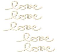 Operitacx 5pcs Unfinished Wood Cutouts Wooden Chips for DIY Crafts Teaching Props Party Decorations Premium Smooth Wood Material for Creative Handcrafts and Games