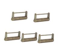 Operitacx 5pcs Vintage Retro Zinc Alloy Password Lock for Cabinets and Antique Style Combination Padlock with Unique Letter Code Durable Resistant Security Lock for Suitcases Briefcases and