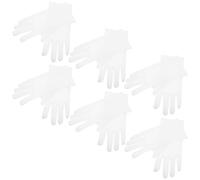 Operitacx 6 Pairs White Cotton Gloves for Jewelry Handling, Breathable Thin Work Gloves Preventing Dust, Suitable for Art, Events and Work, Soft Comfortable Fit for Men and Women
