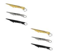Operitacx 6 Pcs Fast Knot Line Tyer with Cleaner Practical Knot Tying Tool for Fly Fishing Hooks Portable Silver Gold Grey Fishing Accessory Kit