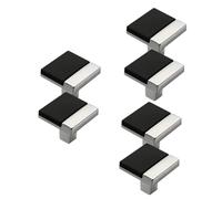 Operitacx 6 pcs Single Hole Door Pull Handles for Kitchen Cabinet and Drawer Easy to Install Chrome and Black Cupboard Knobs Multipurpose Hardware for Wardrobe Dresser Closet and Sliding