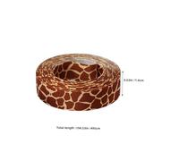 Operitacx 6 Rolls 1.6cm Animal Print Fabric Ribbon Set, Jungle Leopard Zebra Tiger Snake Giraffe Patterns, 5 Yards Each for Wrapping, Craft Bows, Birthday Packaging