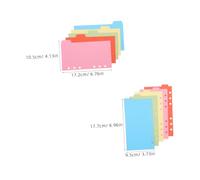 Operitacx 6 Set Binder Dividers with Tabs Ring Loose Leaf Notebooks Colorful Index Separator for Office School and Personal Organizers DIY Labeling Precise Fit for Binders