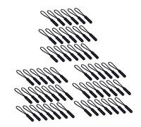 Operitacx 60 PCS Black Plastic Cylinder Head Zipper Pullers with Durable Rope Replacement Pull Tabs for Clothes Backpacks Luggage Jackets and Travel Bags Strong and Compact Repair