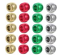 Operitacx 600pcs Christmas Plastic Beads Large Hole DIY Jewelry Accessories Spacer Beads for Bracelet Pendant Necklace Crafting Durable Lightweight Four Color Mix