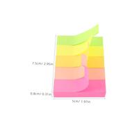 Operitacx 600pcs Colorful Memo Note Pads Highlighter Strips Small Adhesive Notes Tab Stickers for Notebooks Highlighter Tape Notepad Label Book Self-stick Pads Paper