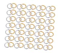Operitacx 600pcs Twisted Jump Rings Metal Connectors for Jewelry Making Silver and Gold Open Wire Connectors Adjustable DIY Findings for Handmade Earrings Bracelets and Craft Accessories