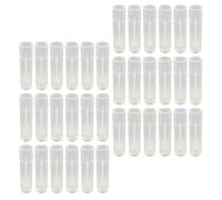 Operitacx 60pcs DIY Lip Balm Container Lipstick Holder 0.55x0.55x2.52 Inch Reusable Waterproof for Women Travel Cosmetic Bag