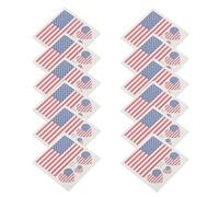 Operitacx 60pcs Patriotic Face Stickers Temporary Tattoos Vivid Colors and Easy to Adhere Paper Material for Veterans Day and Flag Parties