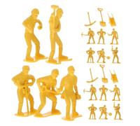 Operitacx 63pcs Realistic Figures Tools for Safe Durable Play for Home School Creative Engagement