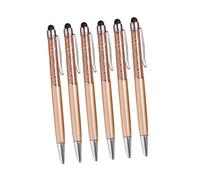Operitacx 6pcs Ballpoint Pen Capacitive Stylus Touch Screen Glitter Gel Pens Clip for School Office