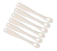 Operitacx 6pcs Face Cream Spoon Cosmetics Sub Package Spoons Zinc Alloy Metal Applying Essences Even Application for DIY Cosmetics Make-up Travel Luggage