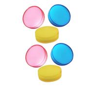 Operitacx 6PCS Fingertip Moistener Sponges for Efficient Cash Handling Non Slip Round Sponges for Precise Moisture Distribution for Banking Office and Accounting Use