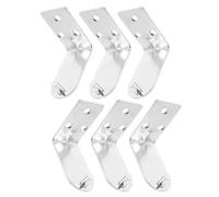 Operitacx 6pcs Fire Extinguisher Mounting Brackets L-Shape Iron Hooks for Stable Support and Optimal Space Management Suitable for Wall Mounting in Offices and Homes