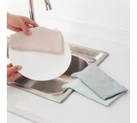 Operitacx 6pcs Kitchen Cleaning Cloth Fish Scale Microfiber Fiber Good Extensibility Water Absorbent Can Be Hanged for Window Cleaning Kitchens Random Color