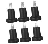 Operitacx 6Pcs Locking Chair Casters for Office Chairs Fixed Feet Slip Pads Compatible with Standard Stool Bases Prevent Unwanted Movement Hard Floors Easy Installation