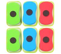 Operitacx 6PCS Magnetic Chalkboard Cleaner | Washable Dustless Chalk Eraser | Reusable Detachable Whiteboard Cleaning Eraser for Markers, Chalk Home and Office