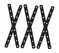 Operitacx 6pcs Metal Cabinet Corner Brackets Shelf Support Mending Plates Durable Flat Straight Braces for Furniture Repair Kitchen Bathroom Use