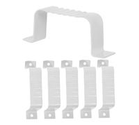 Operitacx 6pcs Metal Water Pipe Clamps Square Gutter Brackets for Rainwater Systems Downspout Strap Accessories Weather Resistant Secure Attachment and Enhanced Stability for Efficient