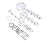 Operitacx 6pcs Plastic Spinal Goniometer Durable Angle Ruler for Joint Measurement for Physiotherapy Home Use and Medical Professionals