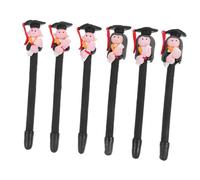 Operitacx 6pcs Polymer Clay Ballpoint Pens Doctoral Students Stationery Creative Writing Pens for Students Portable Skin Friendly Material Random Color