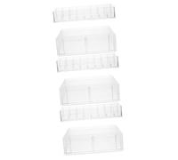 Operitacx 6pcs Really Useful Storage Box Insert Tray Cash Storage Box Divided Serving Tray Lid for Retail Stores