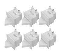 Operitacx 6pcs Refrigerator Door Light Switch Momentary Push Button for Freezers and Display Cabinets Easy Installation Reliable Illumination Control for Fridge and Freezer Use